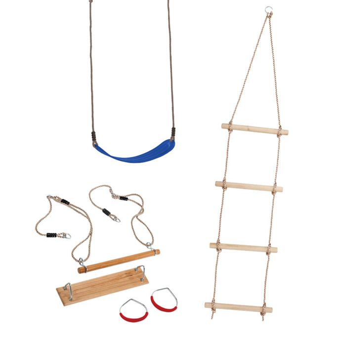 Set accessoires Swing WICKEY pour tour de jeu - Balançoire, trapèze