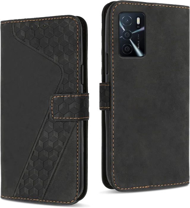 WEIOU Leather Folio Cover Per Oppo A16 / A16s / A54s, Custodia In