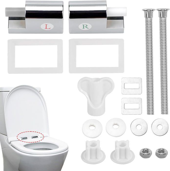 Fixation Abattant WC 6 Pièces Vis Pour Siège De Toilette Fixation Du