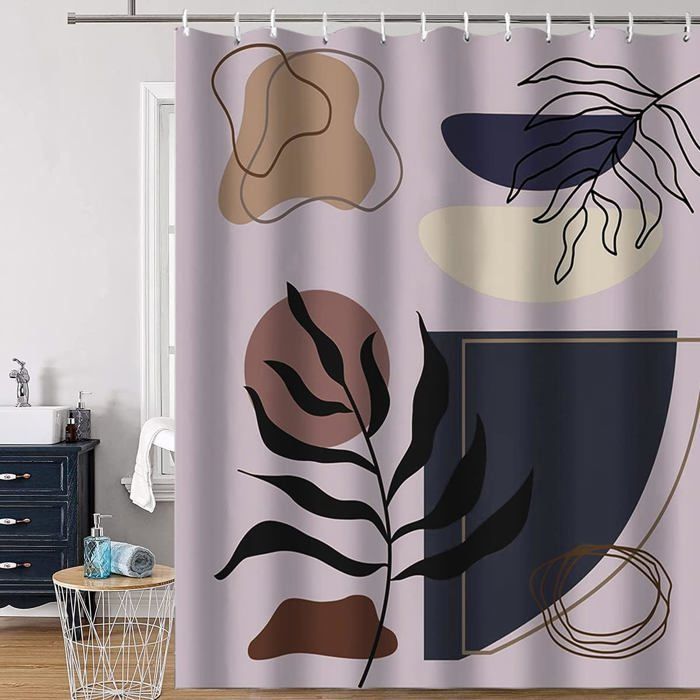 Rideau De Douche Décoratif Pour Salle De Bain, Motif Animal De Dessin Anime 150 X 180 Cm 12 Crochets 97151544