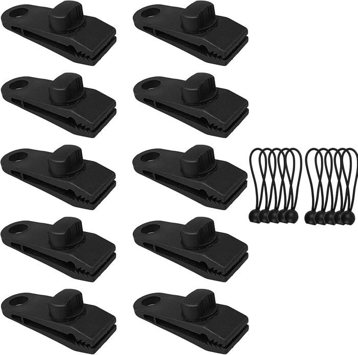 10 pièces Clips Plastiques pour Toile Dombre et Bâche Fixation 10 pièces Clips Plastiques pour Toile Dombre et Bâche Fixation