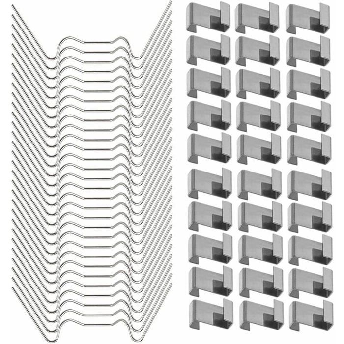 Lot De 100 Clips De Carrosserie RC En Acier Inoxydable - R-clips Pour Voiture 1/10, Fixation De Coque Facile