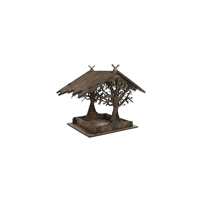 Mangeoires pour Oiseaux Sauvages Mangeoire Oiseaux Exterieur en Bois Maison Oiseaux Exterieur Jardin Mangeoire à Oiseaux