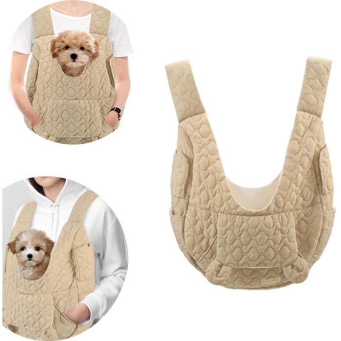 Sac de transport pour chien - Porte-chien ventral - Écharpe de transport - Avec ventilation - Écharpe de transport