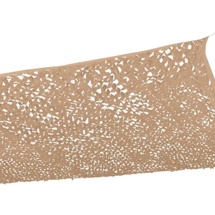 Voile dombrage rectangulaire 3 x 6 m couleur sable filet de protection solaire Cam