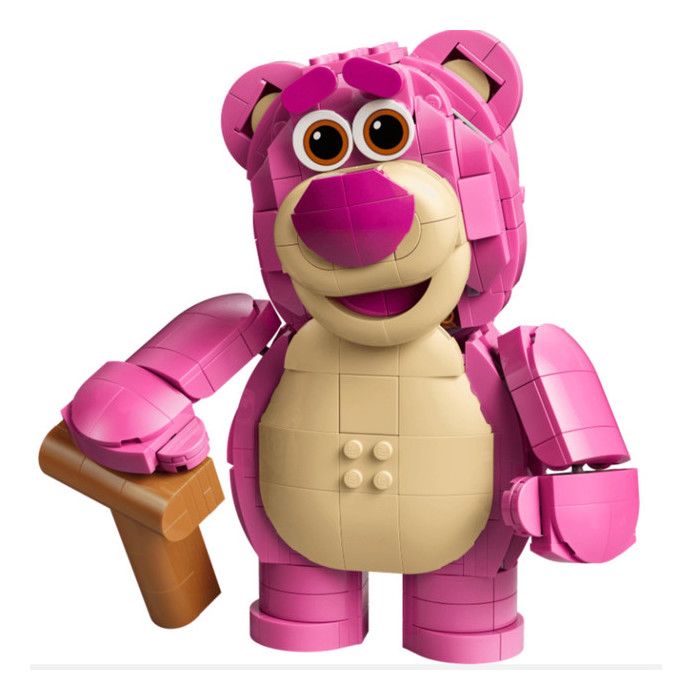 Kit de construction - LEGO - 43306 - Lotso (Toy Story) - Ours articulé avec canne - 570 pièces