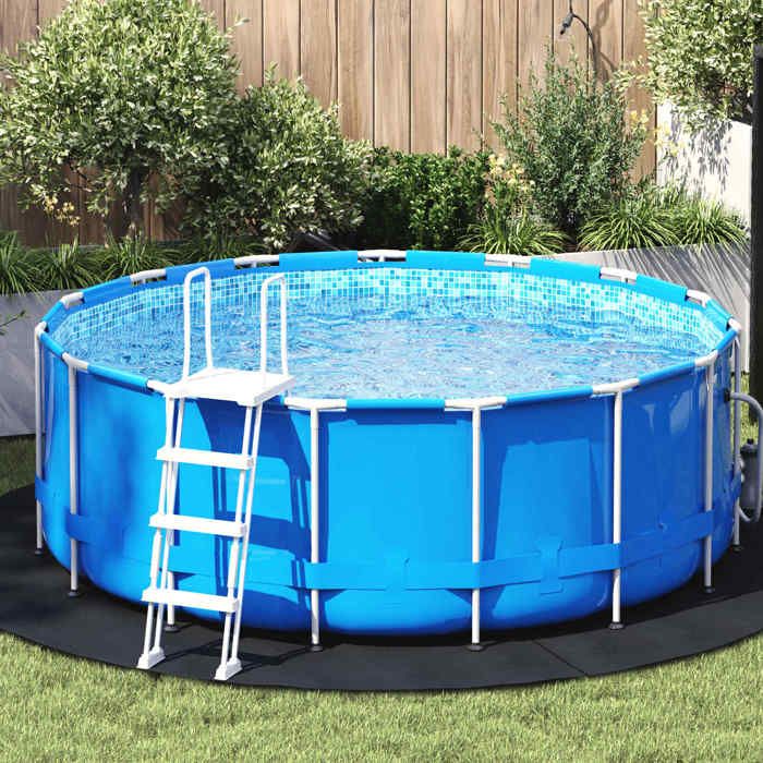 vidaXL Couverture de piscine ronde PVC Ø 244 cm - vue 2