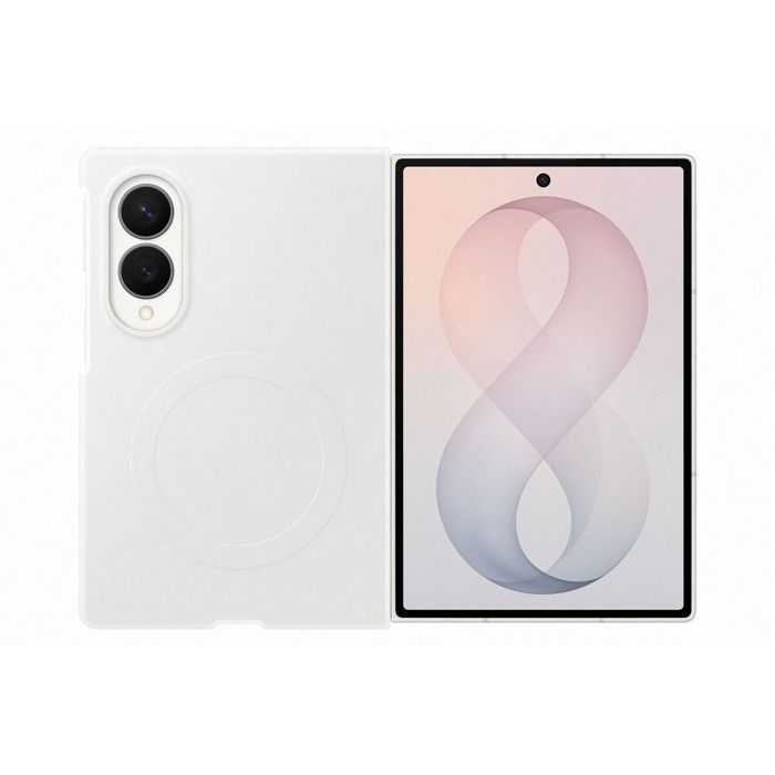 Pack 2 en 1 Coque magnétique en silicone Crème + Film anti reflet pour Samsung Galaxy Z Fold 8 - vue 2
