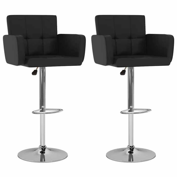 Meilleure MEUBLE Tabourets de bar lot de 2 noir similicuir&01_6987