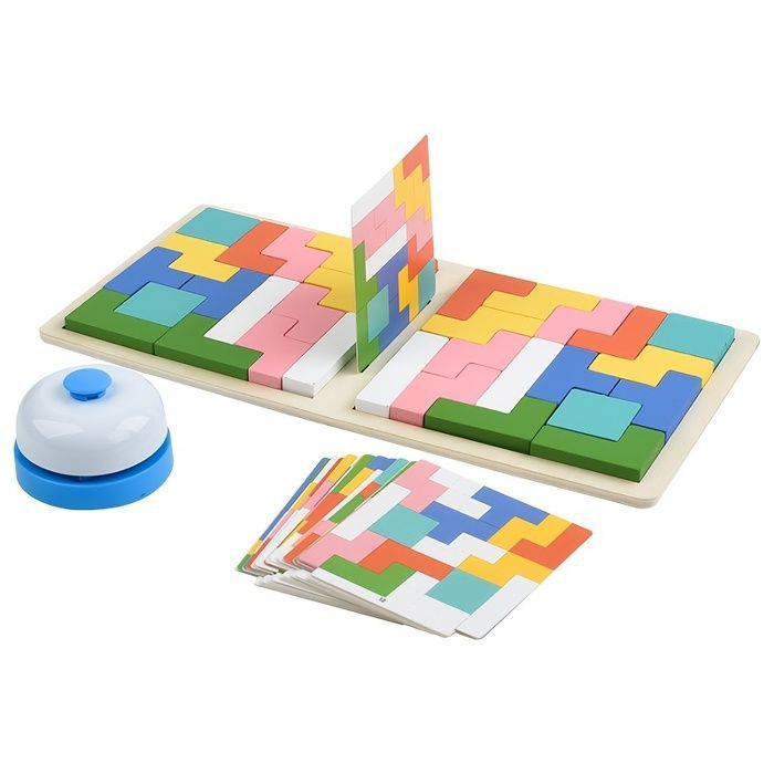 Jeu de combat de blocs en bois à deux joueurs jouet de puzzle en bois jeu à 2 joueurs interaction parent-enfant jeu de société
