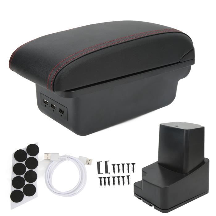 Boîte De Rangement Accoudoir Voiture ABS Noir - Pour Smart 453 Fortwo 2015-2019 - Organisation Intérieur