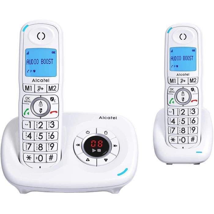 Téléphone fixe sans fil avec répondeur Alcatel XL785 Trio Blanc - Téléphone  sans fil - Achat & prix