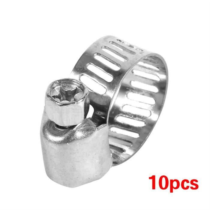 Poppstar - Lot De 2 Colliers De Serrage En Acier Inoxydable | Réglables 40-43mm | Pour Tuyaux & Fixations