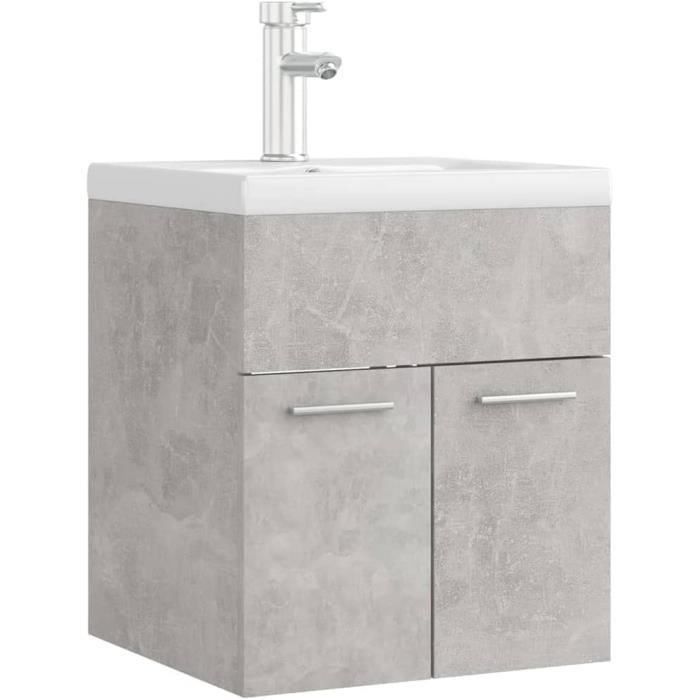 Meuble Sous Vasque Antique Blanc – 2 Tiroirs – Bois – 92cm – Palazzo INT