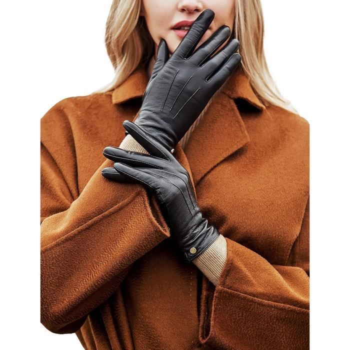 Gants femme 2020 hiver chaud écran tactile mitaines laine de mouton hiver  nœud papillon gant chaud femmes chauffe-mains Fitness poignet Gloves236g