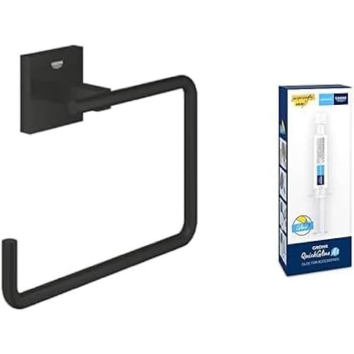 GROHE Start Cube Anneau Porte-Serviette Mural Chromé - Fixations Cachées 40975000
