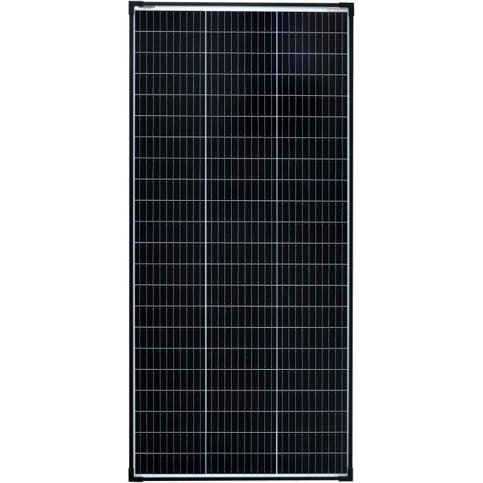 Panneau Solaire 150W Monocristallin Type N - Technologie SMBB - Cadre Aluminium - 12V/24V - Pour Balcon, Camping-car, Abri Jardin