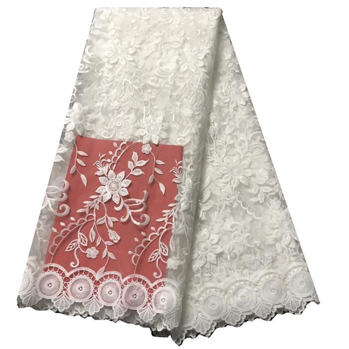 Africain Blanc Dentelle Tissu 2020 Robe De Mariage Nigerian De Haute Qualite Francais Net Dentelle Laiteuse 5 Verges Lot Achat Vente Tissu Africain Blanc Dentelle Tis Cdiscount