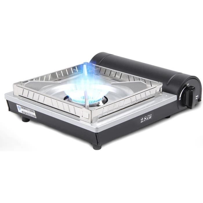 Barbecue Portable AMIG BBQ01 – Grille En Fonte D’aluminium, Plateau Ramasse-graisse, 1,8 KW – Idéal Pour Le Camping