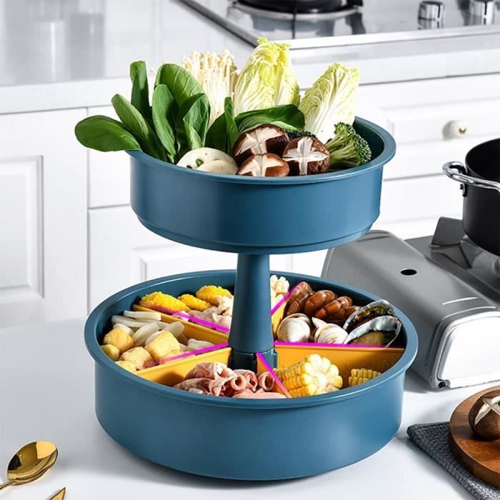 Lazy Susan Lot De 2 Organiseurs D'armoires De Cuisine, De Réfrigérateur, De Canettes, D'épices Pour Placard, Très Approprié Pour Les Armoires De Cuisine, Le Réfrigérateur, Le Garde-manger, La Table (2