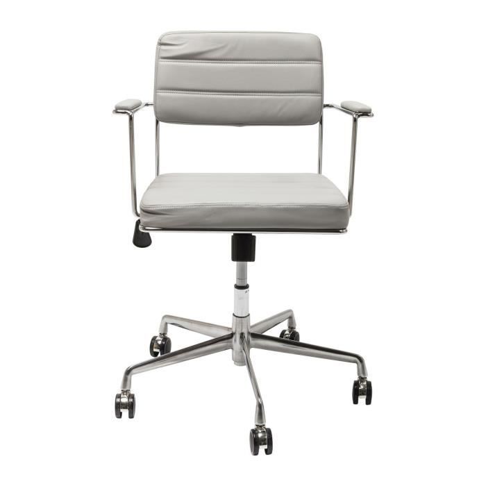 chaise de bureau pivotante dottore grise kare design