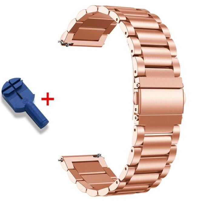 Bracelet de montre connectée Fossil Gen 5 Carlyle-Julianna, en acier  inoxydable, à dégagement rapide, Style 1 Rose Gold -CZ1671 , - Achat/vente  bracelet de montre - Cdiscount