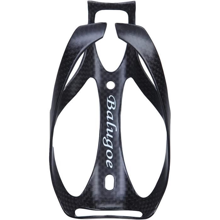 Porte-Bidon Fibre Carbone Léger Pour Vélo - Porte Gobelet Universel Noir