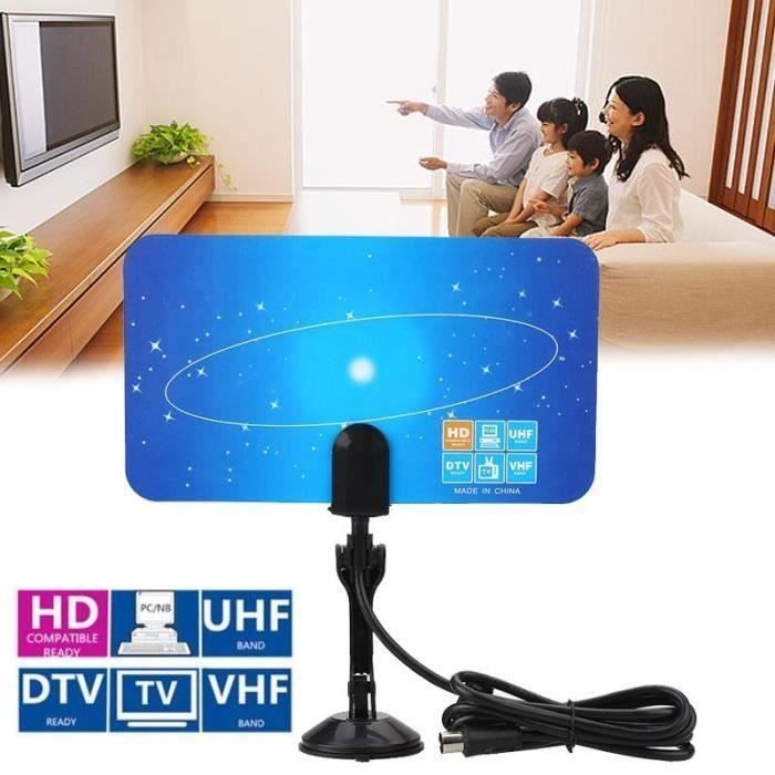 Antenne Tv Antenne De Television Numerique A Gain Eleve De Conception Plate D Interieur Hdtv Dtv Vhf Uhf Antenne Rateau Avis Et Prix Pas Cher Cdiscount