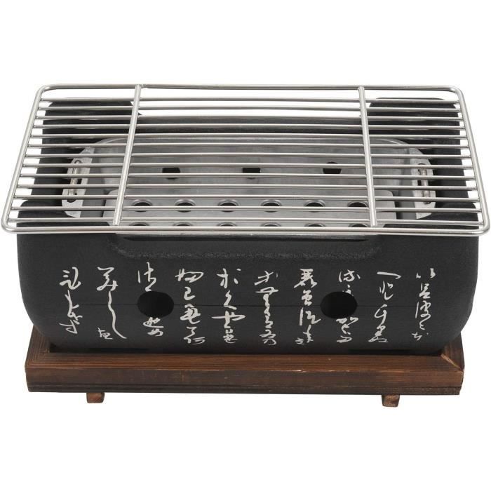 Barbecue Japonais Charbon Portable - Four En Alliage Aluminium Avec Grille - Barbecue De Table XL