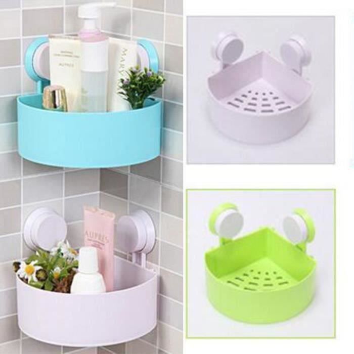 A Zn0006 White Douche Etagere En Plastique Ventouse Salle De Bains