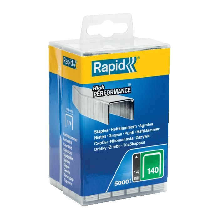 Agrafes en fil plat n° 140 14mm boîte de 5000 RAPID 40303092