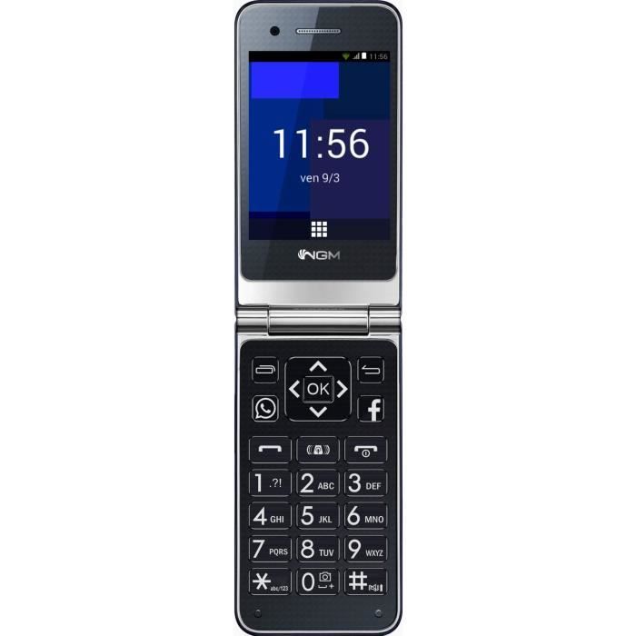 Ngm Mobile Facile Chat Clapet Sim Unique 7 11 Cm 2 8 8 Mp Bluetooth Gris Cdiscount Telephonie