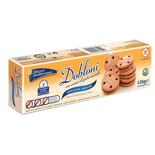 Piaceri Mediterranei Dobloni Con Crema Di Nocciola 120 g