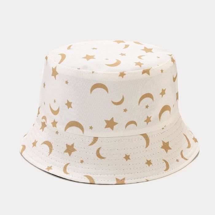 Lot 2 Chapeaux Pêcheur Imprimés – Bob Plage Pliables Avec Cordon, Protection UV, Hommes Femmes, Camping & Sports Outdoor