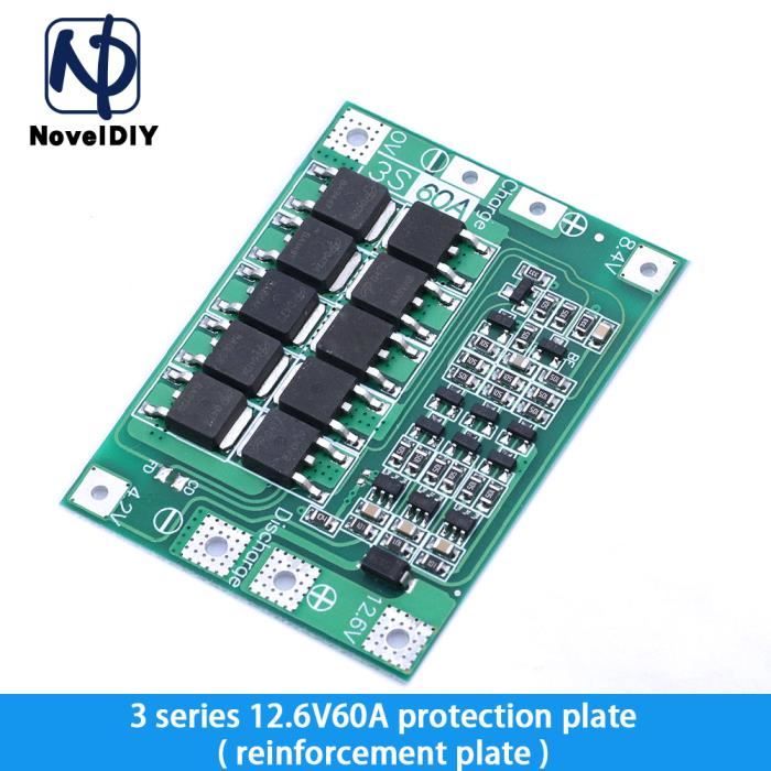 Module BMS De Protection Pour Batterie Lithium-ion 3S - 40A Ou 60A, Pour Piles 18650, Neuf, Carte électronique