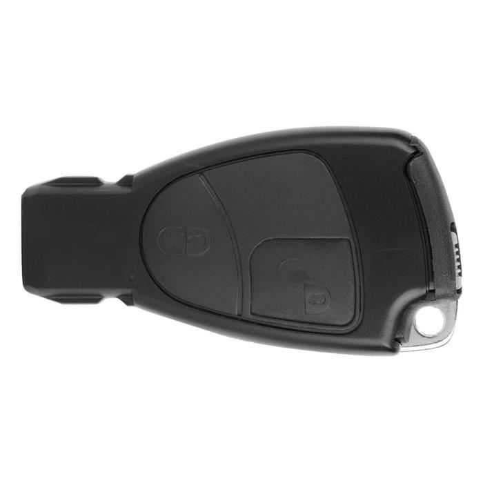 Akozon Étui pour clé de voiture Coque de clé intelligente à distance pour voiture à 2 boutons pour Mercedes Benz