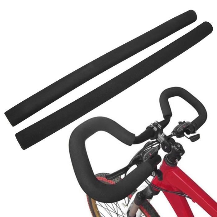 Poignées de guidon en éponge, poignées de guidon de vélo, poignées de guidon en mousse, confortables pour l'atelier de