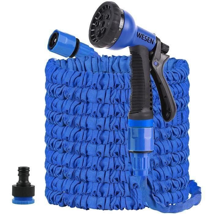 Trongle Tuyau d'arrosage extensible de 45 m, tuyau d'arrosage étanche