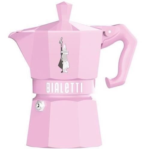Cafetière Italienne - BIALETTI - MOKA Exclusive - 3 tasses - Rose pastel - Aluminium