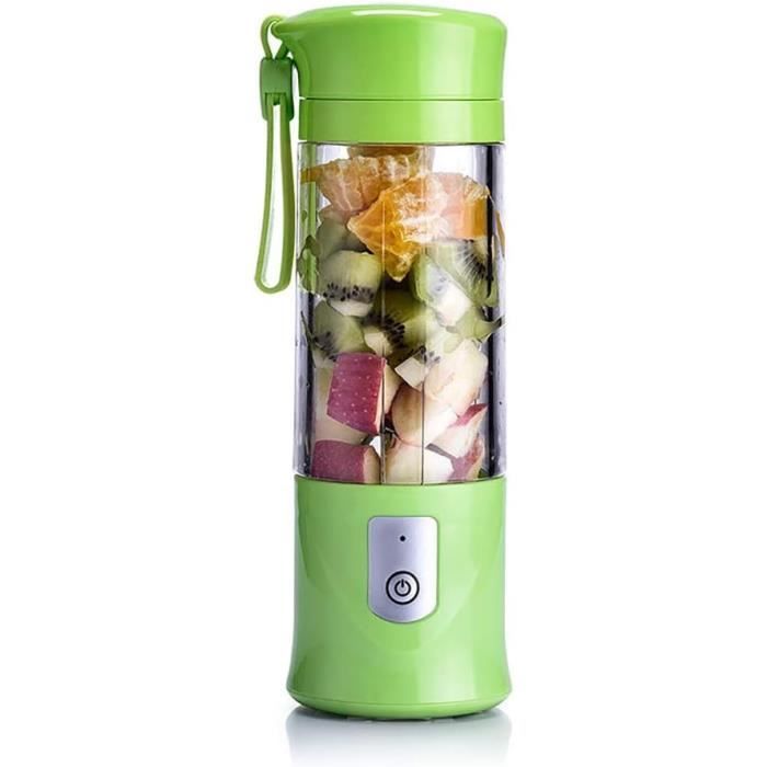 Mixeur Portable Smoothie 700ml - 12 Lames Inox, 4 Vitesses - Rechargeable USB-C - Pour Bureau, Sport