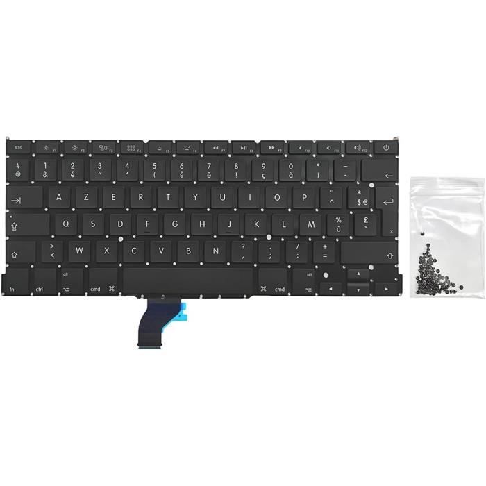 Protège-Clavier AZERTY ISO Pour MacBook Air 11" (A1370 & A1465) | Silicone Fin Antidérapant & Étanche - Noir - Layout Européen - 7