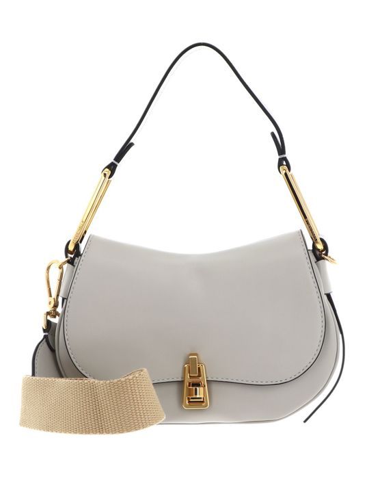 Sac à Main Bandoulière COCCINELLE Priscilla Astra – Beige Naturel – Neuf Avec étiquettes