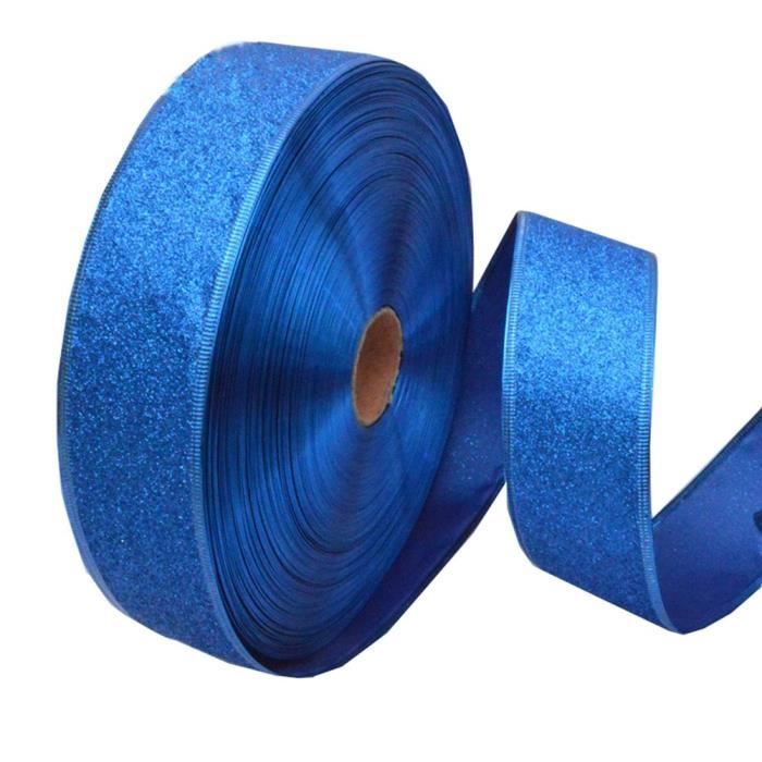 Ruban En Organza Transparent Bsikon - 3.8 Cm X 45.7 M, Couleur Bleue, Pour Emballage Cadeau, Mariage Et Loisirs Créatifs