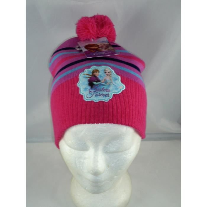 Bonnet Bébé Fille Frozen (Reine Des Neiges) Prénatal - Taille 2/3 Ans (51 Cm) - Bleu - Neuf Avec étiquettes