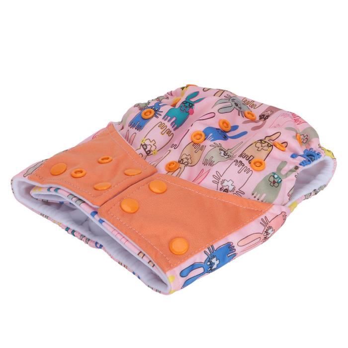 EJ.life Couche réutilisable Motif de dessin animé de couches lavables