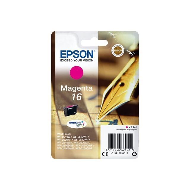EPSON Cartouche dencre T1623 Magenta – Stylo Plume (C13T16234012)