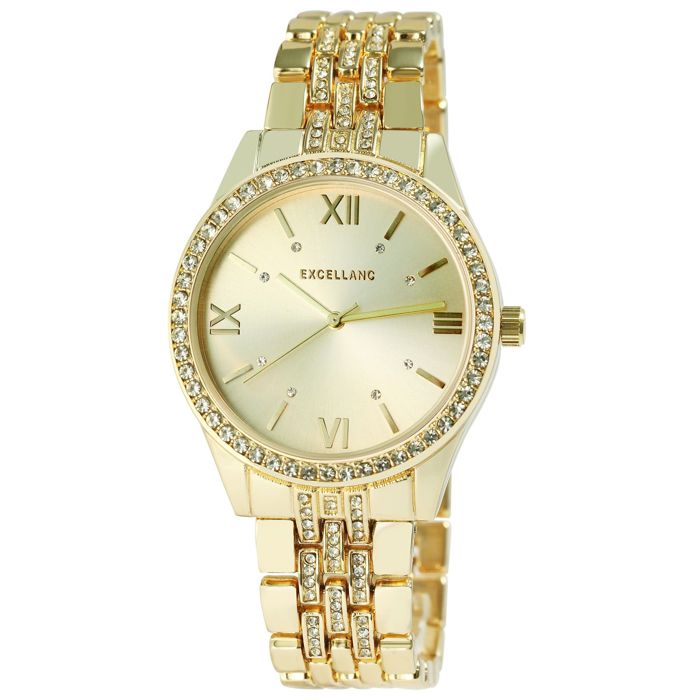 Montre - EXCELLANC - Excellanc Femme Doré Métal ligne signature - Boîtier 36 mm - Bracelet métal doré - Quartz