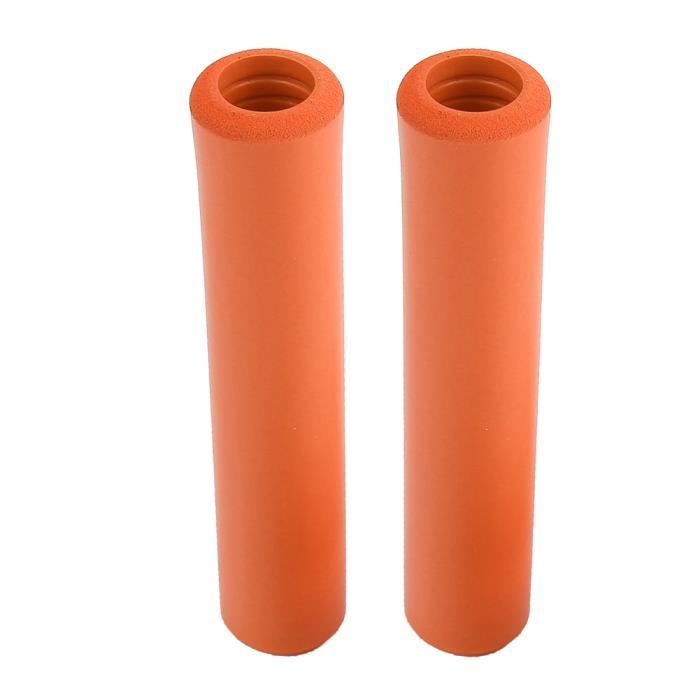 Poignées De Vélo En Cuir Poignées De Guidon En Similicuir Rétro - Brun - Pour VTT Et Vélo De Route - Confort Et Antidérapant Poignées VTT Route Brunes