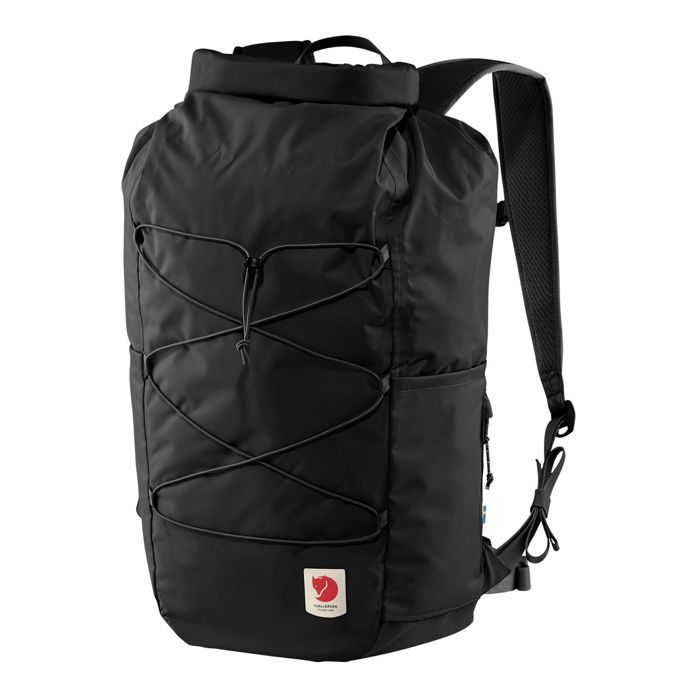 Fjällräven Sac à dos de loisirs noir pour femme et homme - High Coast Rolltop 26 Backpack Black 2132 147303