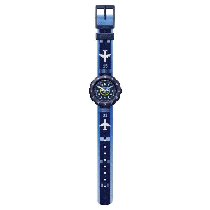 Montre enfant - FLIK FLAK - Take Off FPSP068 - Bracelet tissu - Motifs avions - Quartz